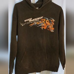 Brown Dragon Hoodie for Kids